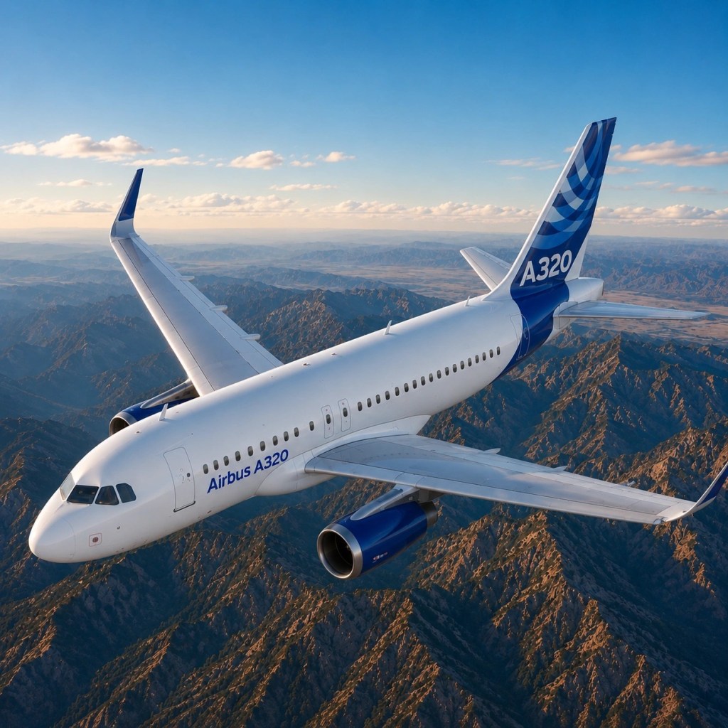 Airbus A320 commercial aircraft in flight representing SkyCrest Aviation’s global aircraft sales and acquisitions services for airlines, lessors and operators.